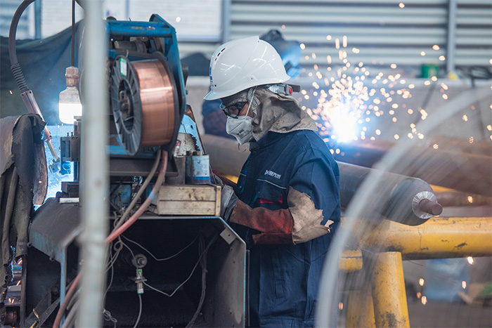 江山网架焊接车间